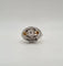 Bague 51 Bague or blanc, citrines et diamant taille ancienne 58 Facettes
