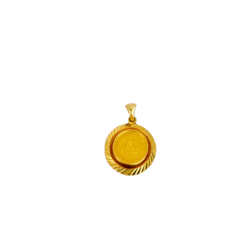Pendentif Pendentif vintage « Dos Pesos » en or jaune 18k 58 Facettes 2509001