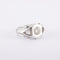 Bague 55 / Blanc/Gris / Or 750 Bague Solitaire Diamant 0.93 carat 58 Facettes 140121R