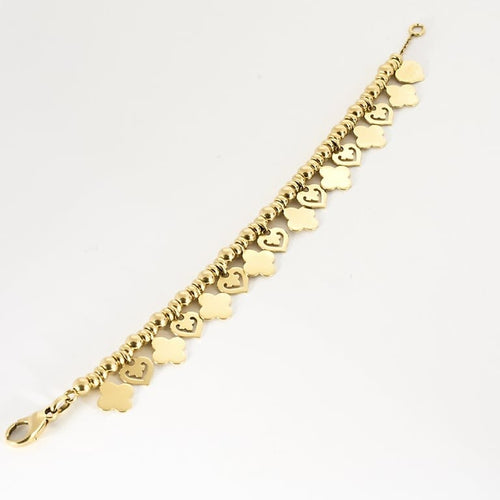 Bracelet OJ PERRIN - Coeurs Légendes - Bracelet en or jaune 58 Facettes SQU4007