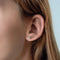 Boutons d'oreilles en or blanc et diamants 58 Facettes 58FC135