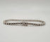 Bracelet Rivière de diamants naturels or blanc 18 carats 58 Facettes