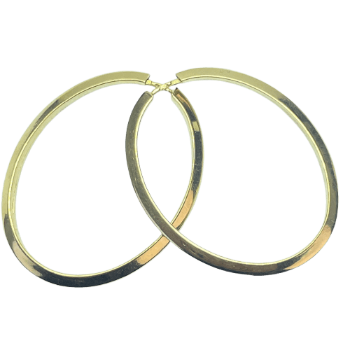 Boucles d'oreilles Boucles d’oreilles créoles en or jaune 18 carats 1,49 g 58 Facettes 250028