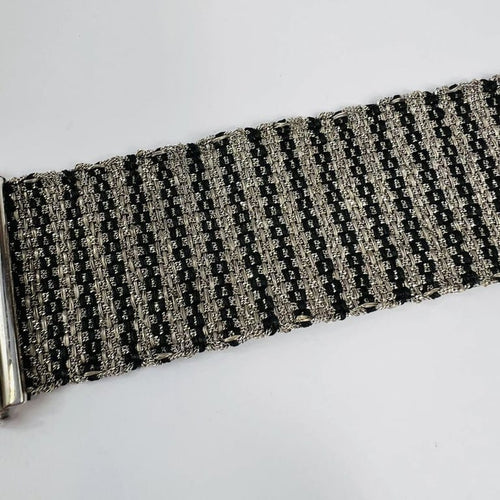 Bracelet Carolina Bucci - Bracelet manchette en or gris et diamants 58 Facettes 20400000734