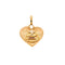 Pendentif Pendentif coeur or rose rubis roses 58 Facettes