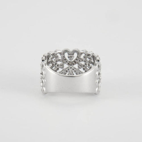 Bague 53 Bague en Or Blanc & diamants 58 Facettes