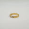 Bague 51 Demi-alliance or jaune sertie de diamants 58 Facettes