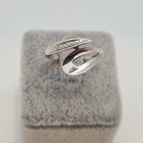 Bague 55 Bague en Or blanc 58 Facettes