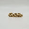 Bague 54.5 Bague en mailles or jaune 58 Facettes