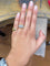 Bague 50 Bague bandeau double jonc torsadé en or blanc et or rose, diamants 58 Facettes bM