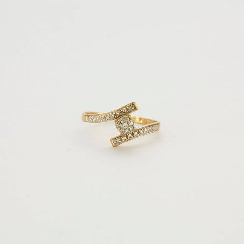 Bague 58.5 Bague Or jaune Diamants 58 Facettes