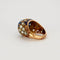 Bague 51 Bague Dôme or jaune saphir et diamants 58 Facettes GU55