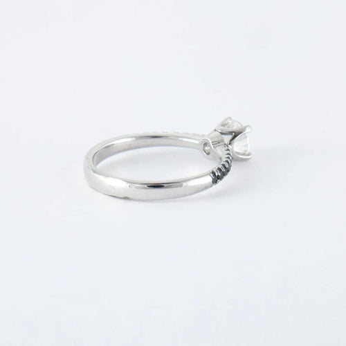 Bague 54 Bague diamants noirs et blanc 58 Facettes