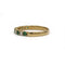 Bague 59 Demi-Alliance - Or jaune, Diamants & Emeraudes 58 Facettes 250066SP