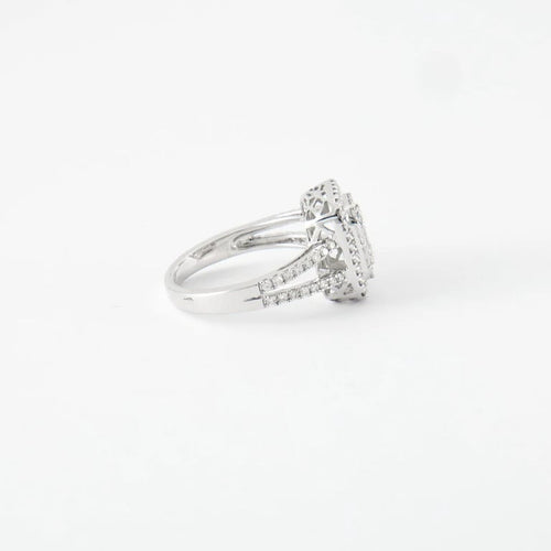 Bague 53 Bague en or blanc &  diamants 58 Facettes