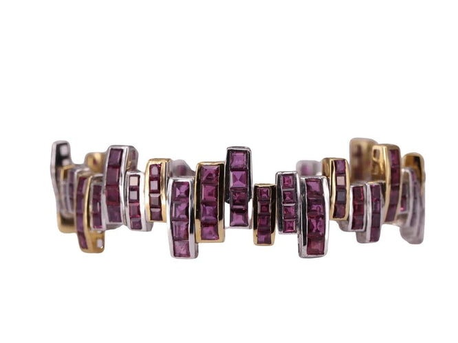 Bracelet Bracelet Art Déco Rubis 58 Facettes P4