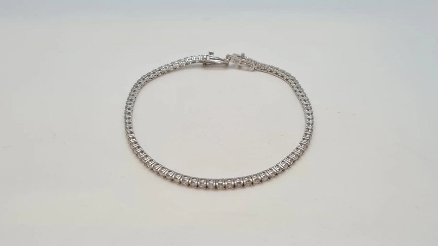 Bracelet Bracelet Rivière en Or blanc & diamants 58 Facettes
