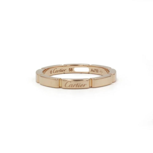 Bague 58 Alliance Maillon Panthère Or rose - CARTIER 58 Facettes 250425R