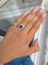 Bague 52 Bague marguerite en or jaune 18 carats, saphir et diamants 58 Facettes 111