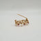 Broche Broche or rose, saphir rose, perles de culture 58 Facettes