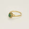 Bague 64 Bague marguerite en or jaune, émeraude et diamants 58 Facettes AUX1288X2