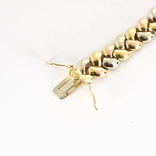 Bracelet Poiray - Tresse - Bracelet trois ors 58 Facettes BRI0033