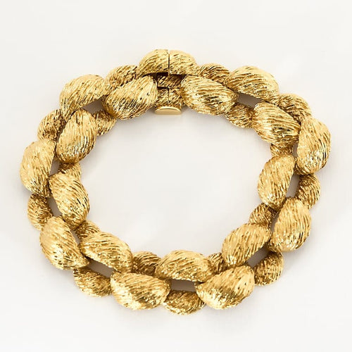 Bracelet Bracelet en or jaune ciselé 58 Facettes SOI3768