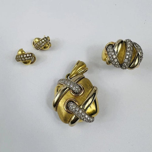Pendentif Pendentif Croisé Or Oxydes 58 Facettes 20400000744