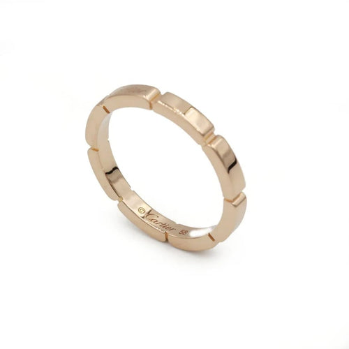 Bague 58 Alliance Maillon Panthère Or rose - CARTIER 58 Facettes 250425R