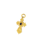 Pendentif Pendentif croix en or jaune 18 carats 58 Facettes 30077