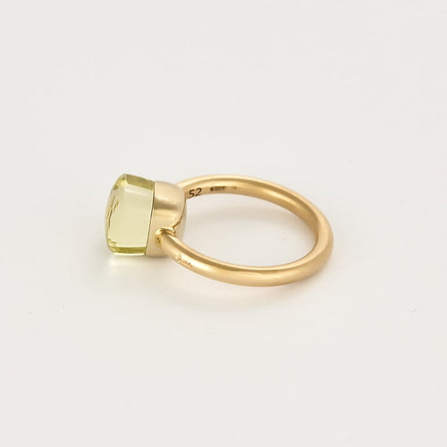 Bague 51.5 Pomellato - Bague Nudo Petit - Bague en or jaune et prasiolite 58 Facettes 58FC31-1