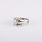 Bague 52 / Blanc/Gris / Or 750 Bague solitaire Diamant 0.30ct 58 Facettes 220020R