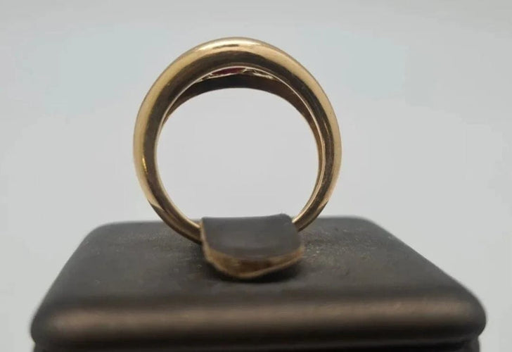Bague 50 Bague en Or jaune, rubis, diamants 58 Facettes