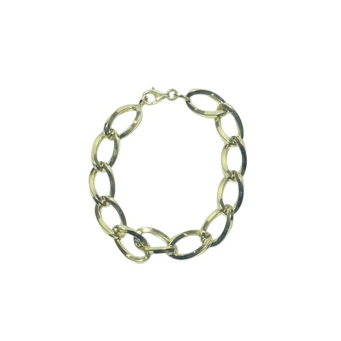 Bracelet Bracelet maille ovale large en or jaune 14 carats 7,80 g 58 Facettes 260006