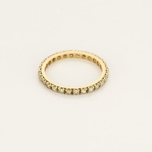 Bague 49.5 Alliance américaine en or jaune et diamants 58 Facettes VES0797X3