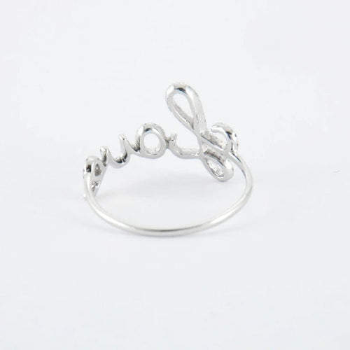 Bague 52 Bague LOVE en or blanc & diamants 58 Facettes