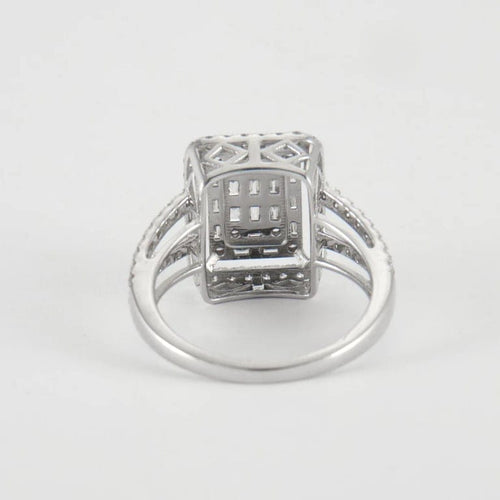 Bague 57 Bague en Or Blanc & diamants 58 Facettes