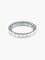 Bague 54 Alliance tour complet en or blanc et diamants taille princesse 58 Facettes 403 50008