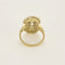 Bague 56 Bague ajourée volutes en or jaune 18k et argent, diamants et saphirs 58 Facettes LJBAV2