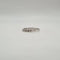 Bague 56 Demi-alliance or blanc diamants 58 Facettes