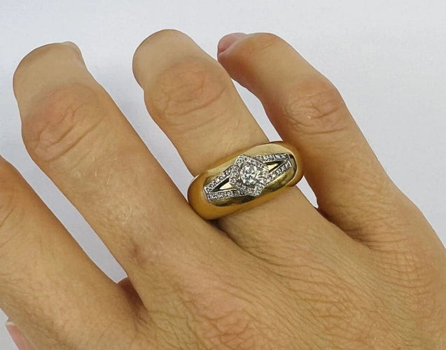 Bague 53 Bague 2 Ors Diamant 58 Facettes 20400000751