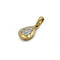 Pendentif Pendentif Poire - Or Bi-Colore & Diamants 58 Facettes 250435R