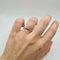 Bague 52 Alliance en platine 58 Facettes