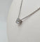 Collier Collier or blanc serti d'un diamants 58 Facettes