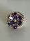 Bague 58 Bague Fils d'Or Jaune Améthystes 58 Facettes 5512