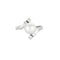 Bague 61 Bague à perle de culture en platine et or gris 18k, diamants 58 Facettes BG6