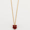 Collier Collier or jaune et cornaline 58 Facettes