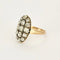 Bague 56 Bague - Bague sertie de diamants taille ancienne en or jaune 18k 58 Facettes LJ23-283
