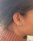 Boucles d'oreilles Puces d’oreilles en or jaune 18 carats et turquoises 58 Facettes