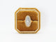 Bague 55 Bague ancienne diamant argent et or jaune 58 Facettes 4714